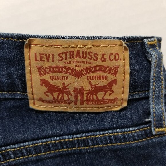 Levi's jeans 27 724 High Rise Straight Crop denim whiskered 58825-0055 - Picture 13 of 15